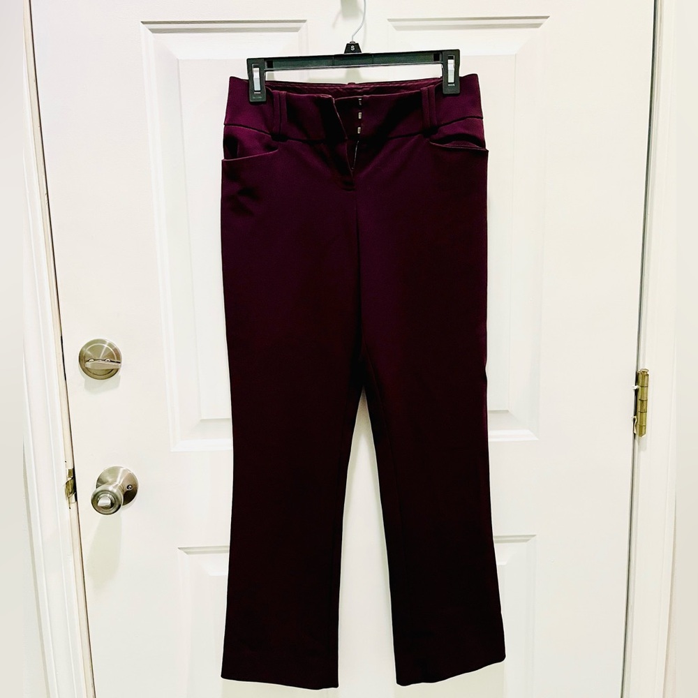 The Limited Purple Drew Fit Boot Cut Dress Pants (Size: 2)